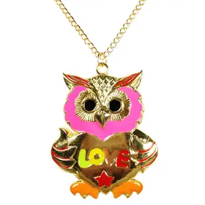 Wrapables Big Love Owl Necklace