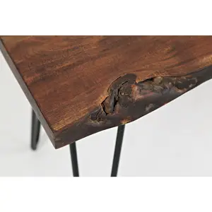 Nature's Edge 48'' Modern Solid Wood Live Edge Bench