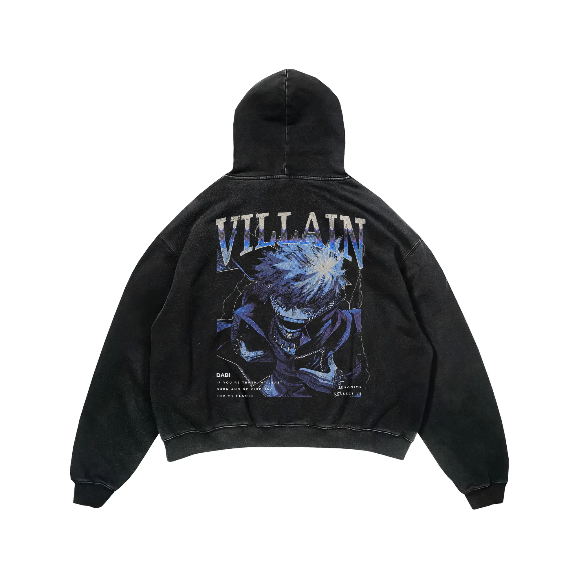 Dabi Vintage Hoodie | My Hero Academia Hoodie Anime Streetwear Graphic Oversized Collector Style, Gift For Fan Anime