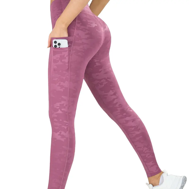 Ladies Sportswear High Waist Camo Patterns Workout Pants, Tight-Fit Sporty Style, Tight Fitting Pants, Perfect for Gym & Outdoor Activities, Breathable, Soft, Comfortable, Athletic Leggings, Fitness Bottoms, Activewear for Fitness, Workout Clothes Women