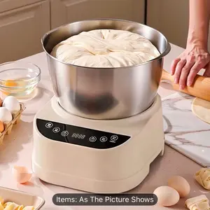 Electric Dough Mixer Featuring Fermentation Capability, 1.32gal/5.2 Quarts Dough Kneading Machine with Microcomputer Timer, Stainless Steel Mixer for Pizza And Bread Making