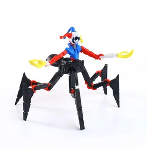 3D Printed Horror Monster Action Figure Movable Joints Desktop Ornament Stress Relief Toy Gift for Game Fans