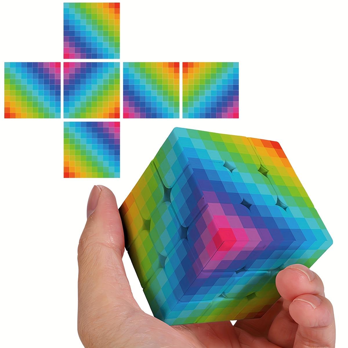 3x3x3 Cube Puzzle with UV Printed Gradient Patterns Smooth Speed Cube Relaxation Game Halloween Gift for Kids