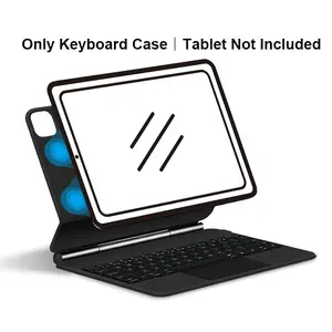 Keyboard protective case suitable for iPad Air 11 inch 2025 (M3)/2024 (M2) and iPad Pro 11 inch (4th/3rd/2nd/nd/1st) Gen 2022, iPad Air 5th and 4th generation protective cases, with keyboard, magic rack, multi touch touchpad
