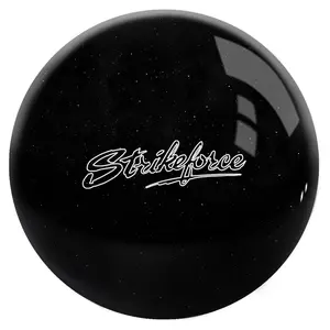 KR Strikeforce Polyester Bowling Ball - Black Sparkle
