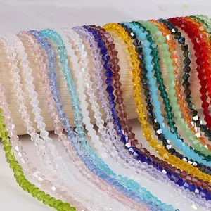 【C1】Ultra Bright Crystal Glass Beads, DIY Craft Supplies for Beaded Bracelets & Jewelry Accessories