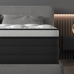 12/14 Inch Twin Full King Queen Mattress , Hybrid Mattresses Medium Firm with Gel Memory Foam & Pocketed Coils, Motion Isolation, CertiPUR-US Certified, Pressure Relief for Silent Sleep