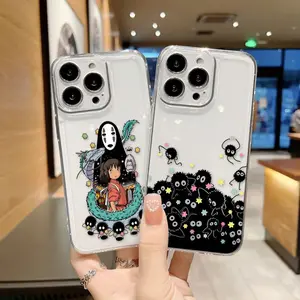 S-Spirited Away M-Miyazaki T-Totoro Custom Clear Phone Case For iPhone 17 Air 16 15 14 13 12 11 Pro Max Plus  Case