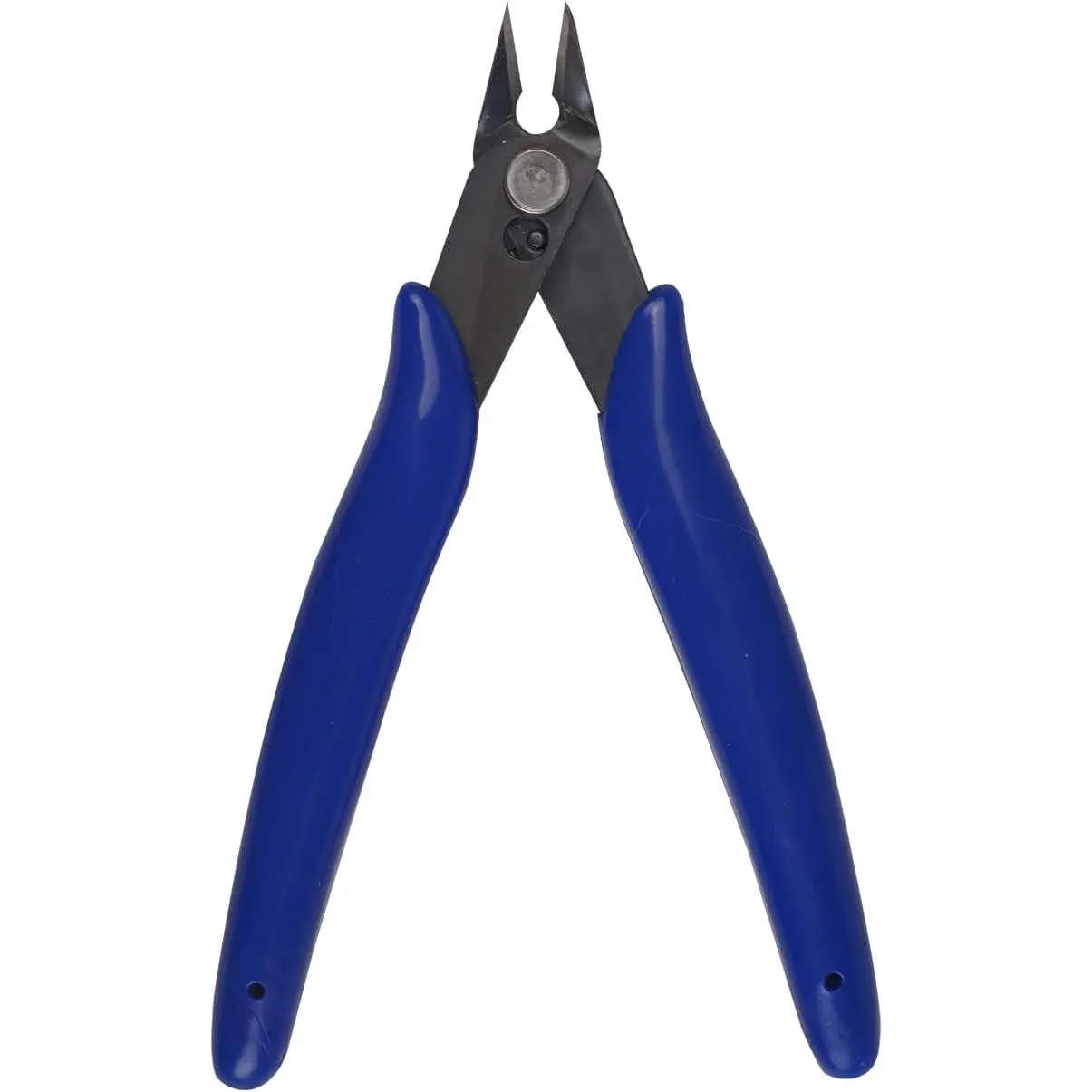 Precision  Flush Cutters - 5-Inch Angled  Wire Snips for , Electronics & Models | High Carbon Steel   with Spring- Design