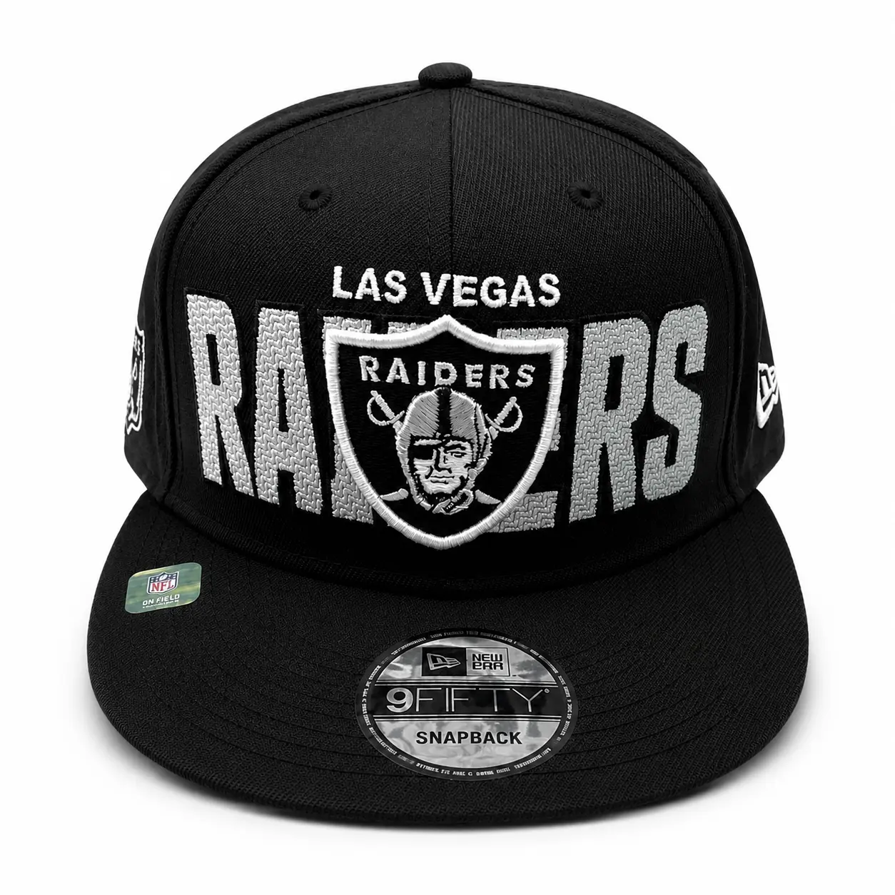 BLACK Las Vegas Raiders All Collection Snapback Cap – Multi-Style Adjustable Flat Brim Baseball Hats, Embroidered Fan Gear NEW