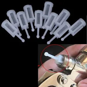 10pcs/set Spray Gun Filters Fine Mesh Disposable Gravity Feed Paint Strainer
