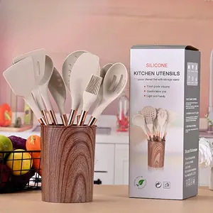 Silicone Kitchen Utensils Set, 11pcs/set Non-stick Cooking Utensils Set, Heat Resistant Cooking Utensils Set for Egg & Pancake, Silicone Cooking Spoon, Heat Resistant Spatula