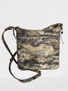 Brahmin Katie Melbourne Embossed Leather Crossbody - Stratus/Gold