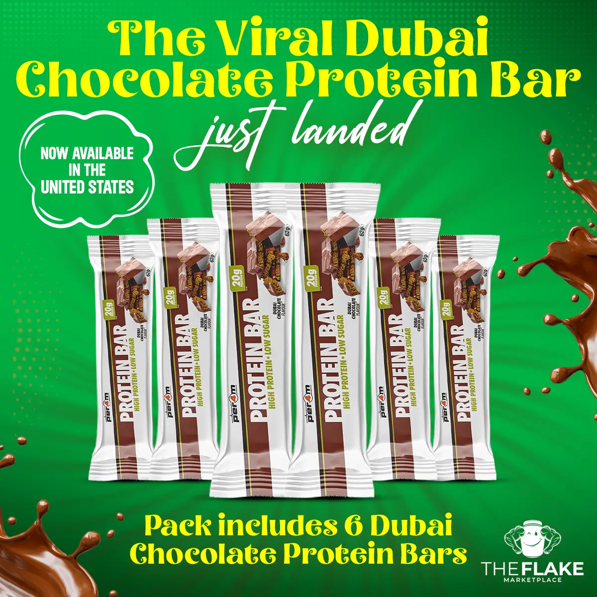 TikTok Exclusive Pack - Per4m Dubai Chocolate Protein Bar *Includes 6 Bars* Food Snacks