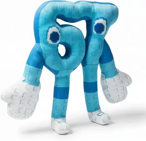 Steal a Brainrot 67 Collectible – Blue Pixelated Figure, Soft Stuffed Number Toy, Desk & Shelf Display Piece,Stylish Home Decor Number Accent & Enthusiast Must-Have Display Piece