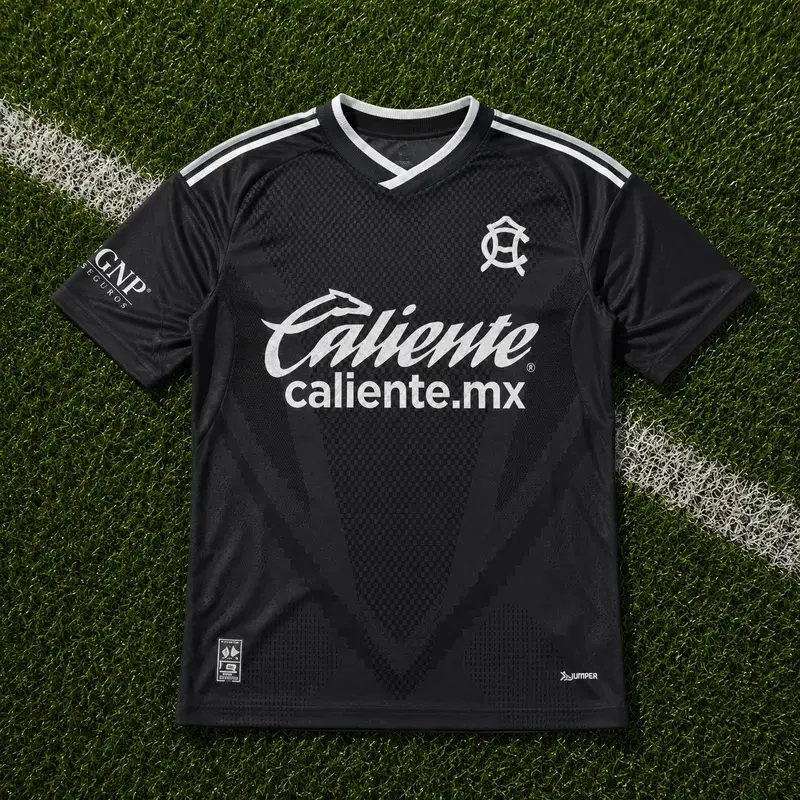 Black Club America Away Soccer Jersey 2026-27, Quick-Dry Short Sleeve Soccer Shirt, Breathable Sports Top, Liga MX Fan Gear
