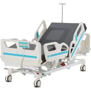 VEVOR Premium 5 Function Full Electric Hospital Bed, ICU Electric Medical Bed with Trendelenburg Reverse Trendelenburg and Central Locking System with 5 Casters for Home Hospital, 550LBS LoadingVEVOR Super Brand Day