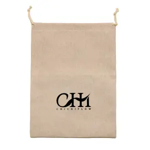 【Not For Sale】1 PCS Premium Natural Linen Drawstring Pouch | Reusable Eco-Friendly Bag for Hair Extensions, Gifts & Storage