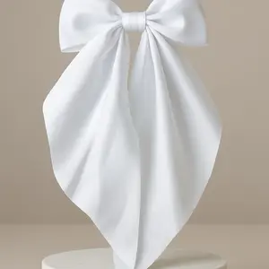 The Luxe Bow - Premium Satin Hair Bow for Everyday Wear & Special Occasions - Gentle on Hair, Secure Hold, Smooth Finish