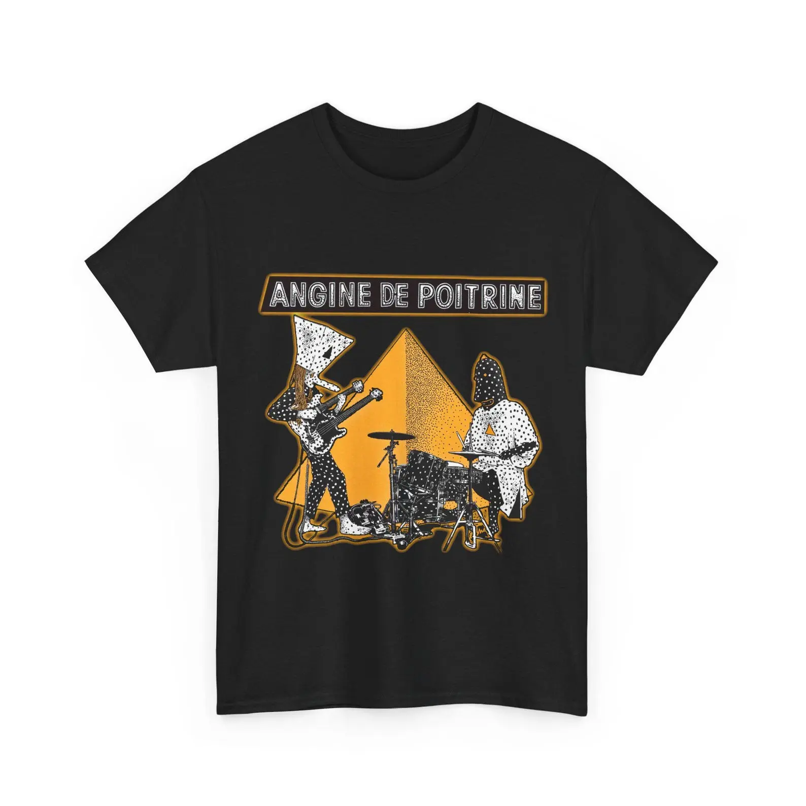 Elevate Your Style with the Striking Angina Pectoris Version II Graphic T-Shirt – A Captivating Print Tee That's Essential for Fashion Enthusiasts and Art Lovers Menswear