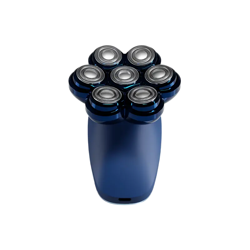 Dollar Shave Club Head Shaver, 7 Stainless Steel Rotary Blades, Cordless Rechargeable with  Rechargeable Battery, Waterproof, Close Shave