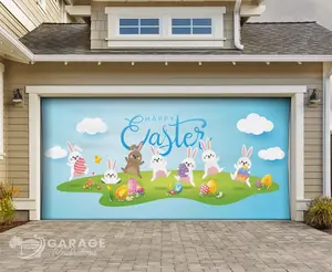 The Easter Bunny Hop! | Garage Door Cover