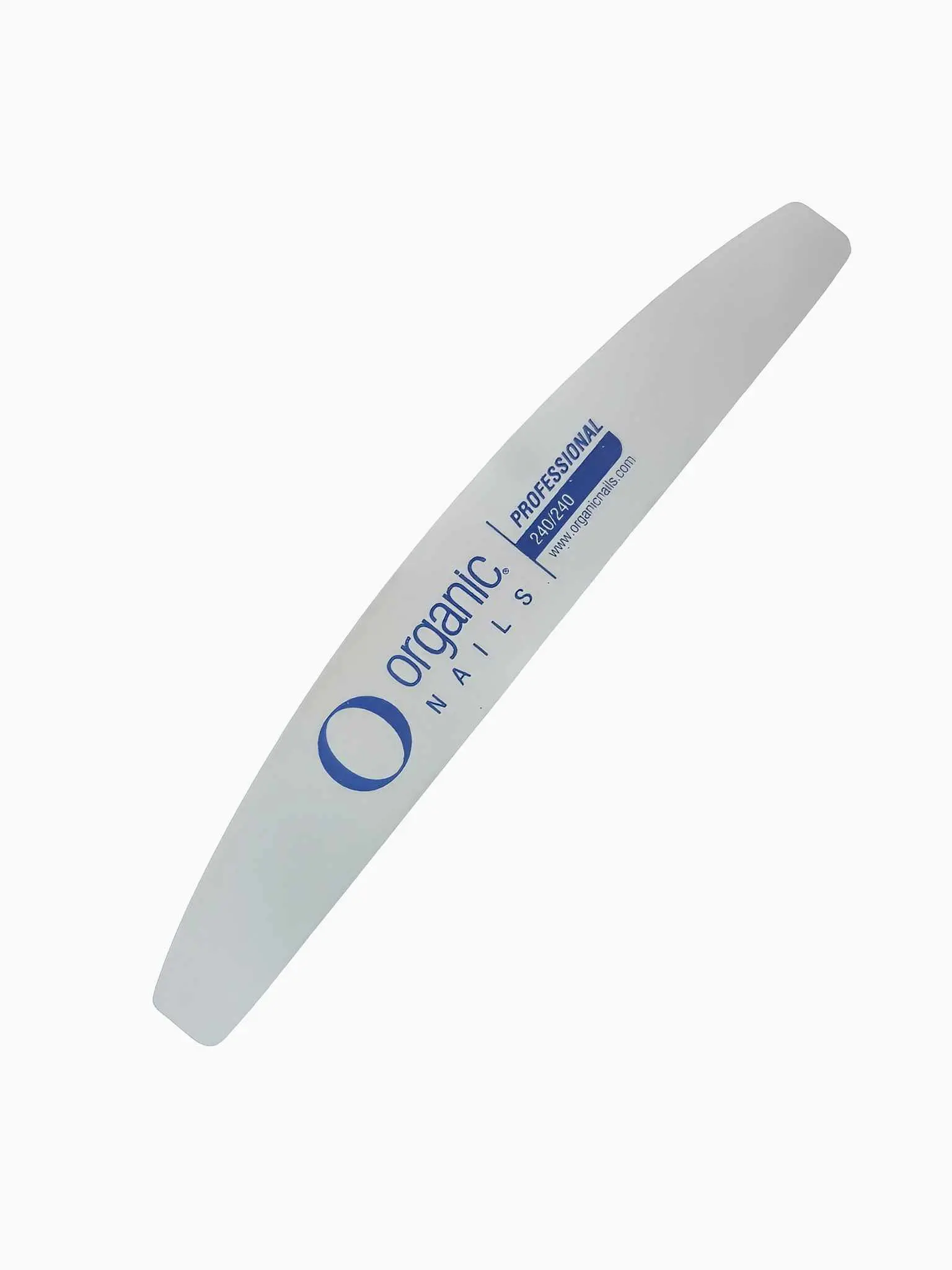 Organic Nails 240 Grit Half Moon Sanding Board File - Professional Abrasive Hardware Tool for Manicure Care, Smooth Finish Nail Maintenance (Single Item)