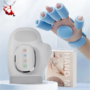 Heated Hand Massager with Pressure, USB Rechargeable Electric Hand Massager, 3 Massage Modes, 5 Pressure Levels, Portable Wireless Design