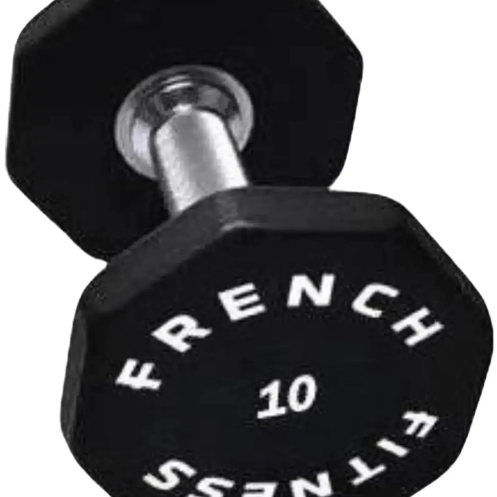 French Fitness Urethane 8 Sided Hex Dumbbell 10 lbs - Single (New)