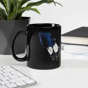 Sparkle Mike Black Glossy Mug (2 size options)