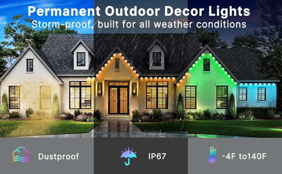 IC roof light, individual LED bulbs, intelligent IC, multiple scene modes, IP67 outdoor lighting, suitable for holiday decorations, parties, garage lighting. IC roof light, individual LED bulbs, intelligent IC, multiple scene modes, IP67 outdoor lighting, suitable for holiday decorations, parties, garage lighting.