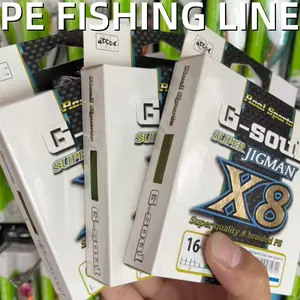 Super Strong Pull Pe Line G-Soul X8 Series, Multi-Color & New, 200m/300m Fishing Lines, Ideal for Sea Bassing