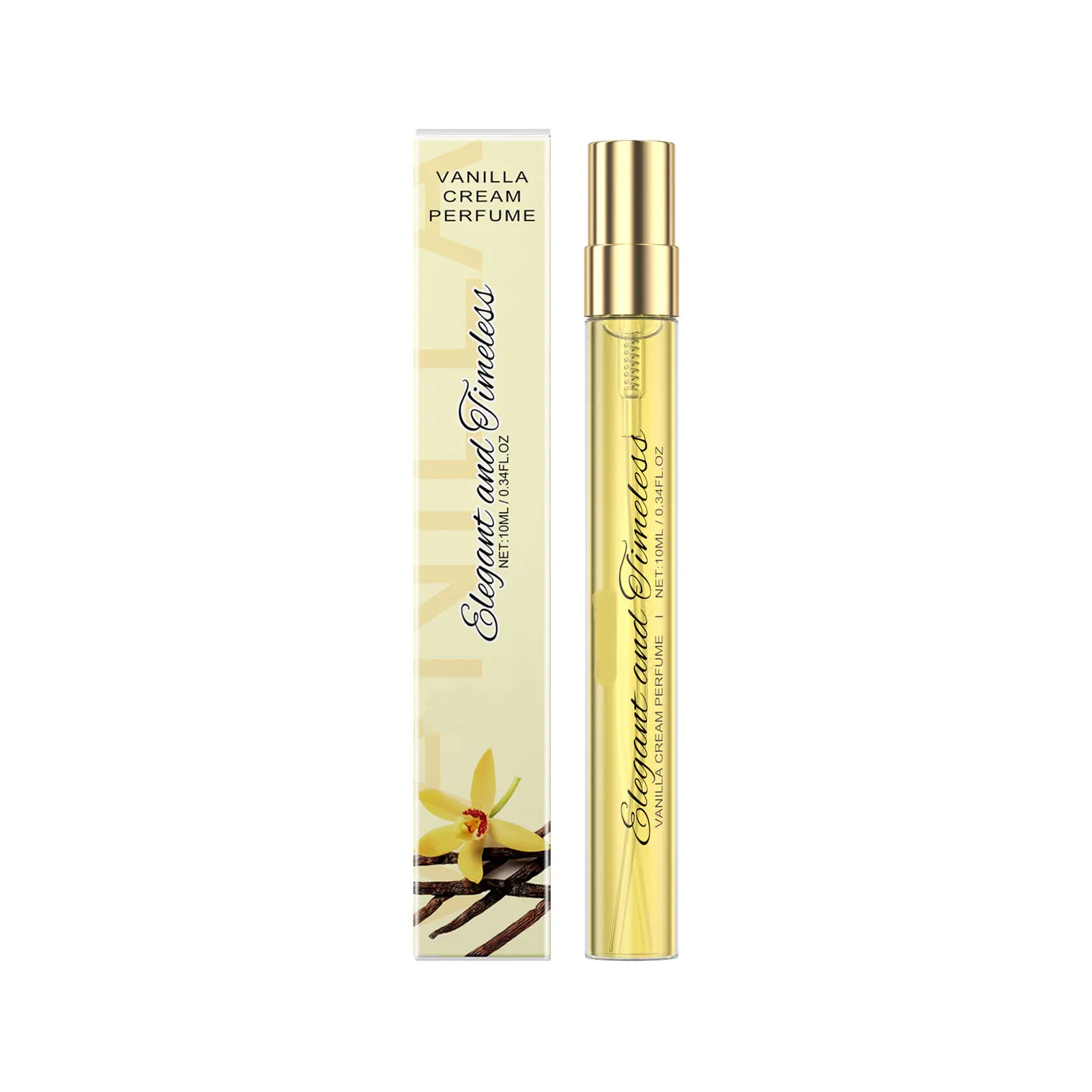 Vanilla Cream Eau de Toilette Spray - Sweet Fresh Vanilla Scented Perfume EDT Spray Bottle, Portable Long-Lasting Unisex Fragrance for Daily Wear Charm, Sweet Vanilla Scented