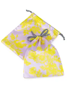 5-Piece Drawstring Storage Makeup Bags, Floral Print, Multi-Functional, Gift Bag, Home Organizer, Mom Bag, Diaper Bag, Travel Essential