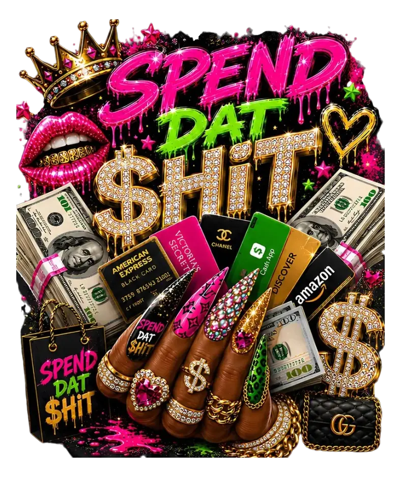 DTF Iron-On Transfer - "Spend that" Design, DIY Printmaking Embossing Accessory for Hobbyists