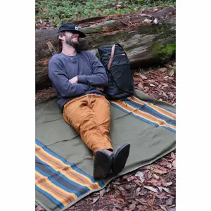 Waxed Canvas Blanket / Waterproof Blanket | Camping Blanket Cowboy Roll - Picnic Blanket, Campfire blanket Camp Gift Motorcycle Blanket Roll