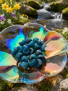 Blue Apatite Gemstone Natural Crystal Moons