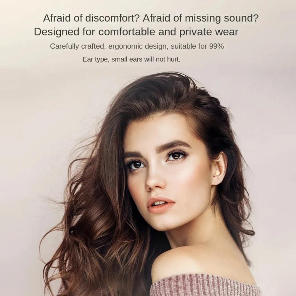 Mini Sleep Wireless Bluetooth Headphones  Headsets With Mic Stereo Sport In-ear EarphoneLong Standby HD Call Earbuds Game