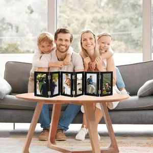 6-Fold Hinge Frame, 4X6-Inch HD Frame, Folding Frame, Country Office Desk Acrylic Framework, Thanksgiving Day, Christmas