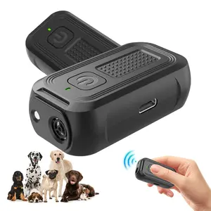 New Dog Bark Deterrent, Rechargeable Ultrasonic Dog Repeller, Safe 25khz Sound Wave Frequency, Professional Dog Training Tool, LED Indoor/outdoor Barking Silencer