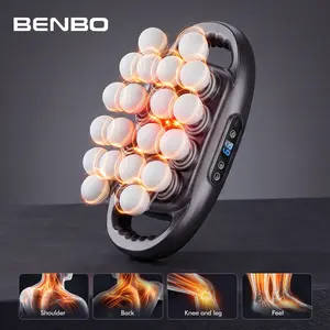 BENBO 20-Ball Massage Gun with 30 Levels & 9 Modes, Quiet Muscle Massager for Back, Shoulders, Legs & Feet, Adjustable Intensity for Daily Relaxation