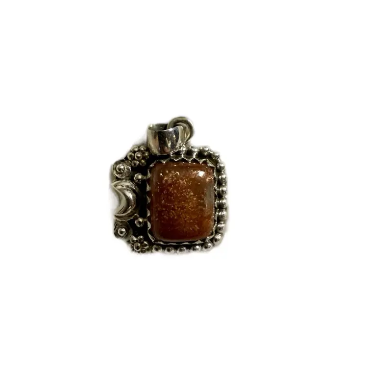 Sunstone and 925 Silver Pendant - Spelled Talisman