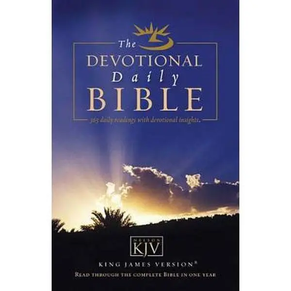 USED Book - Devotional Daily Bible: Read Through the Complete Bible in One Year by KJV TRANSLATION (Paperback) - english
