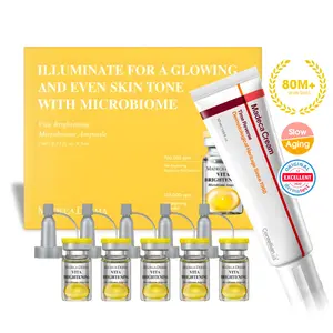 Dark Spot Correcting & Anti-Aging Set | Vita Microbiome + Madeca Cream (Time Reverse) Skincare Kit Brightening Ampoule Korean Hyaluronic Acid