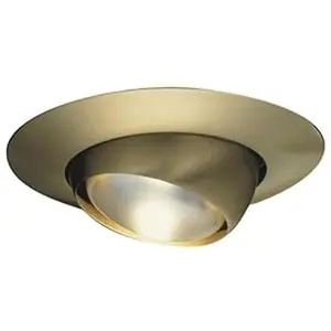 HALO Recessed 78B | 6-Inch PAR30L Trim with Eyeball, Satin Brass
