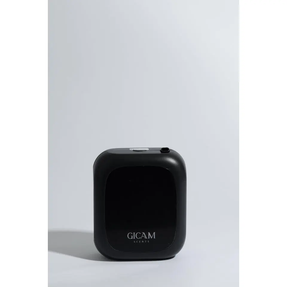 GC Battery-Powered Compact Space-Saving Diffuser - 150ml Black Basic Model, Programmable Scent Freshener with Adjustable Intensity Dispensing, for Personal Spaces, Retail Environments (Fragrance Not Included)