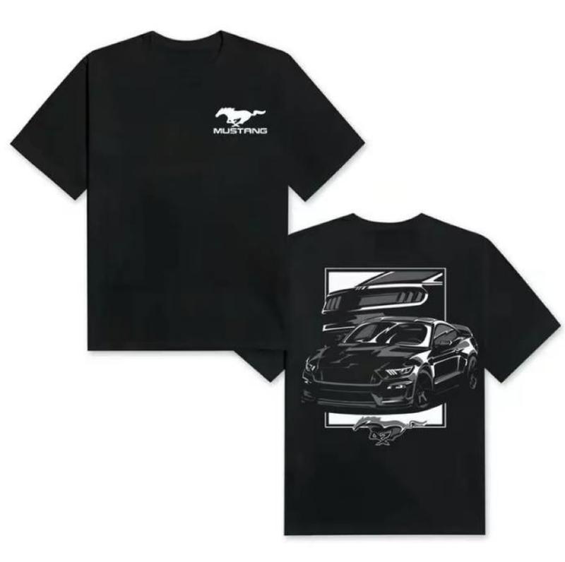 S550 Mustang GT 2-Side T-Shirt / Sweatshirt / Hoodie – Muscle Car Graphic Apparel, American Sports Car Streetwear, Perfect Gift for Car Lovers and Racing Fans