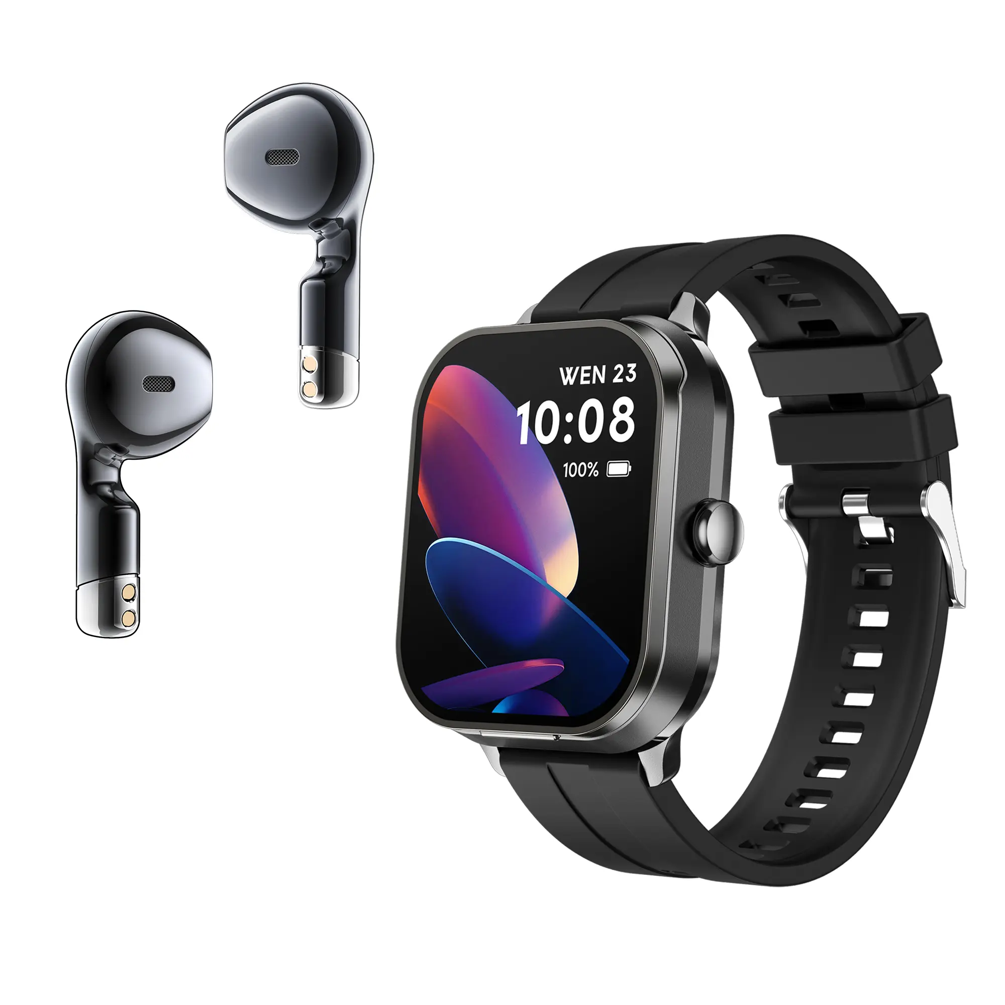 D8PRO 2-in-1 Smart Watch with Earbuds, Stylish Wearable Device, HD Large Display, Bluetooth Calling, Music Playback, Multiple Sport Modes, Health Monitoring, Included Gift smartwatch