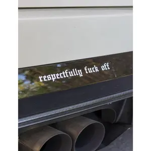 RESPECTFULLY FUCK OFF