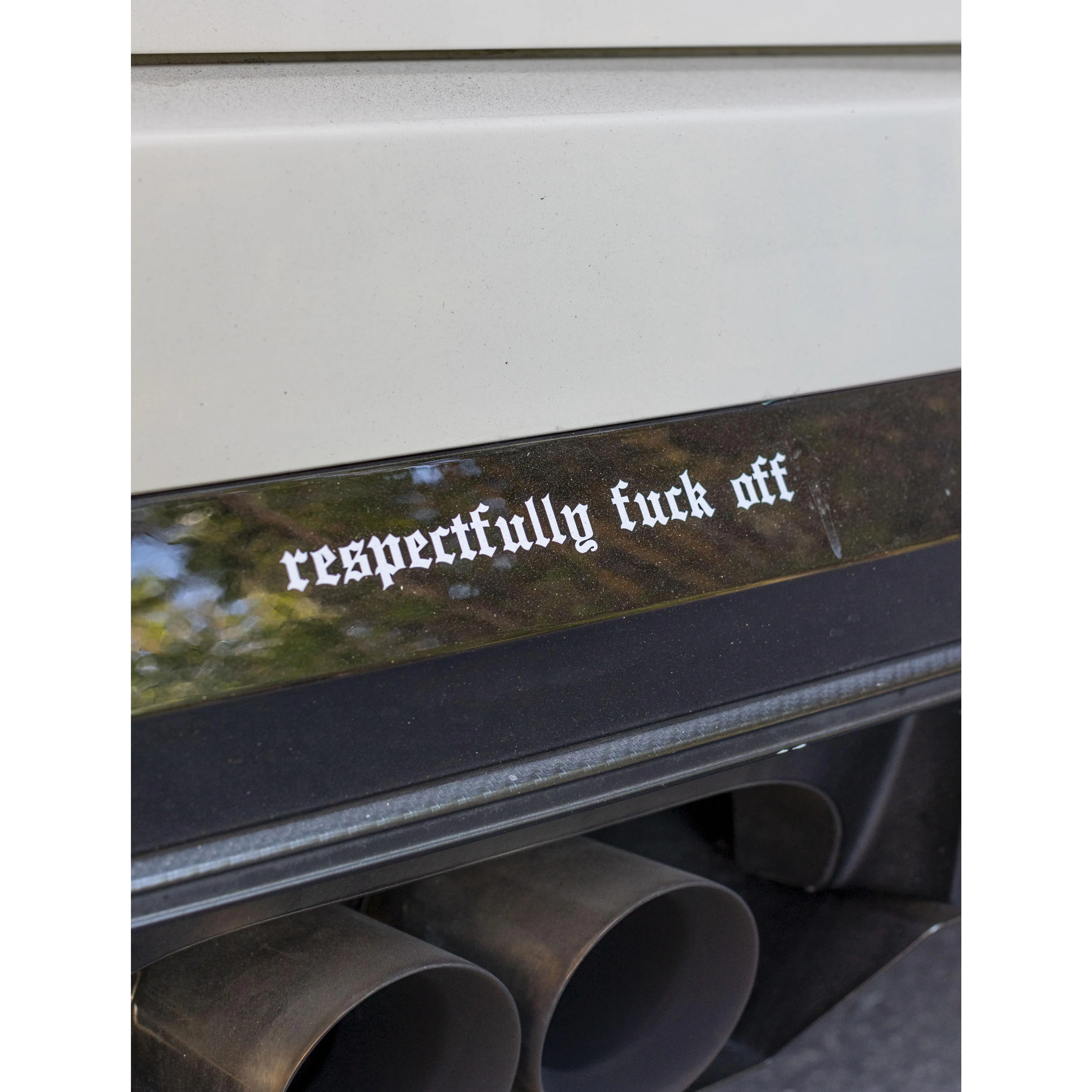 RESPECTFULLY FUCK OFF